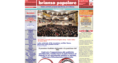Desktop Screenshot of brianzapopolare.it